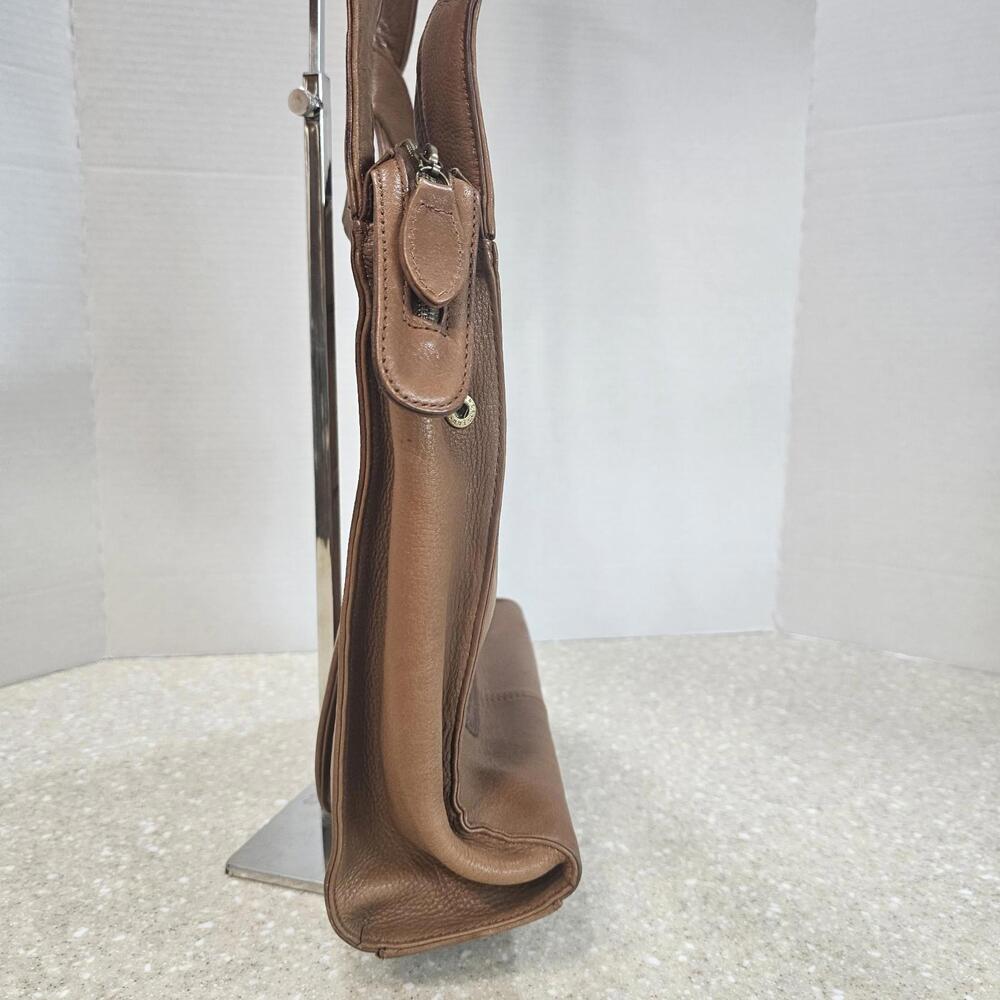 Fossil 75082 Brown Leather Crossbody Purse Bag Multi Organizer Zipper & Snap - Picture 5 of 14